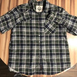 Roots/ Beaver Canoe Plaid flannel shirt